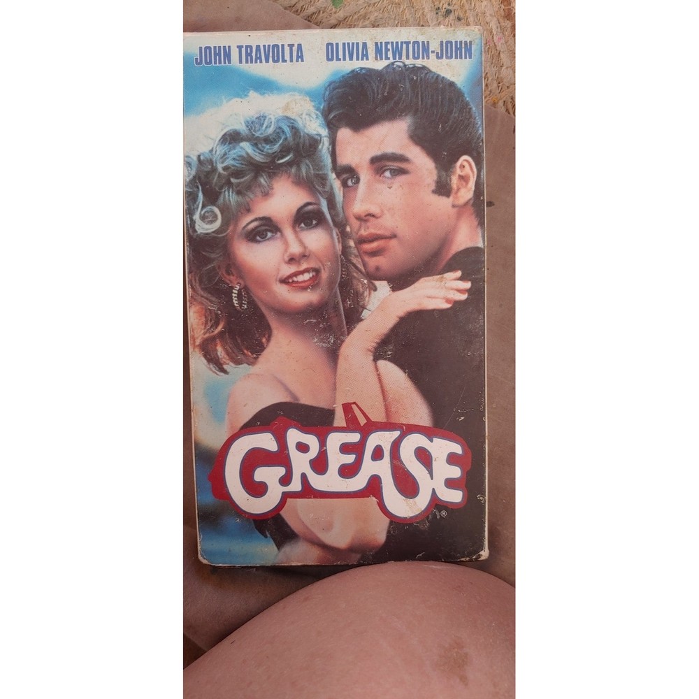 Grease Movie VHS Tape with John Travolta and Olivia Newton John